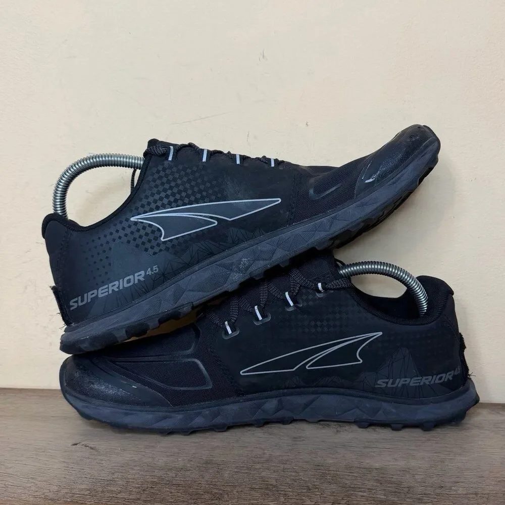 Altra Superior 4.5 Men's Trail Running Shoes Black size 10.5 sneakers